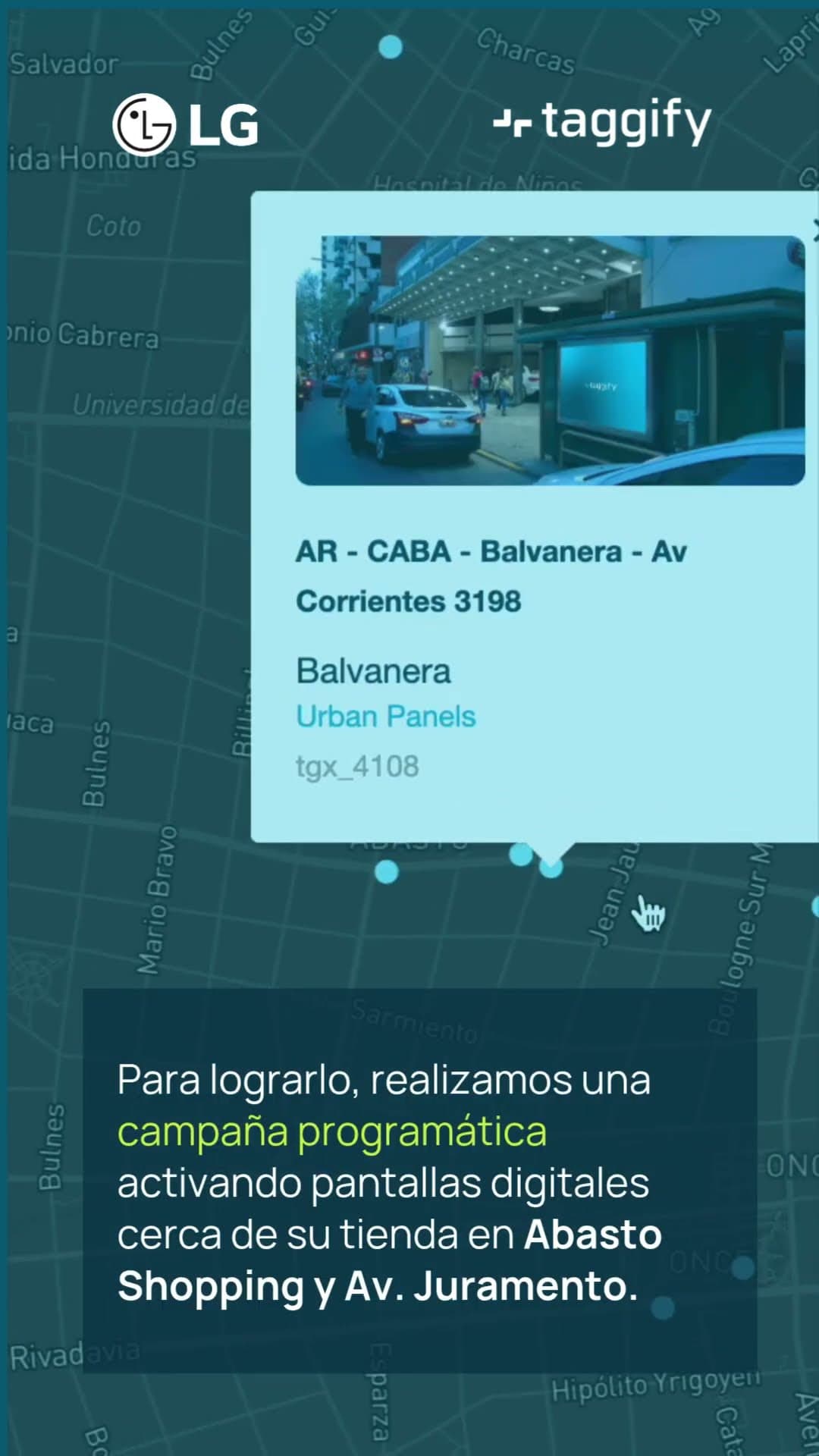 LG desarrolló una campaña de DOOH programática en Buenos Aires