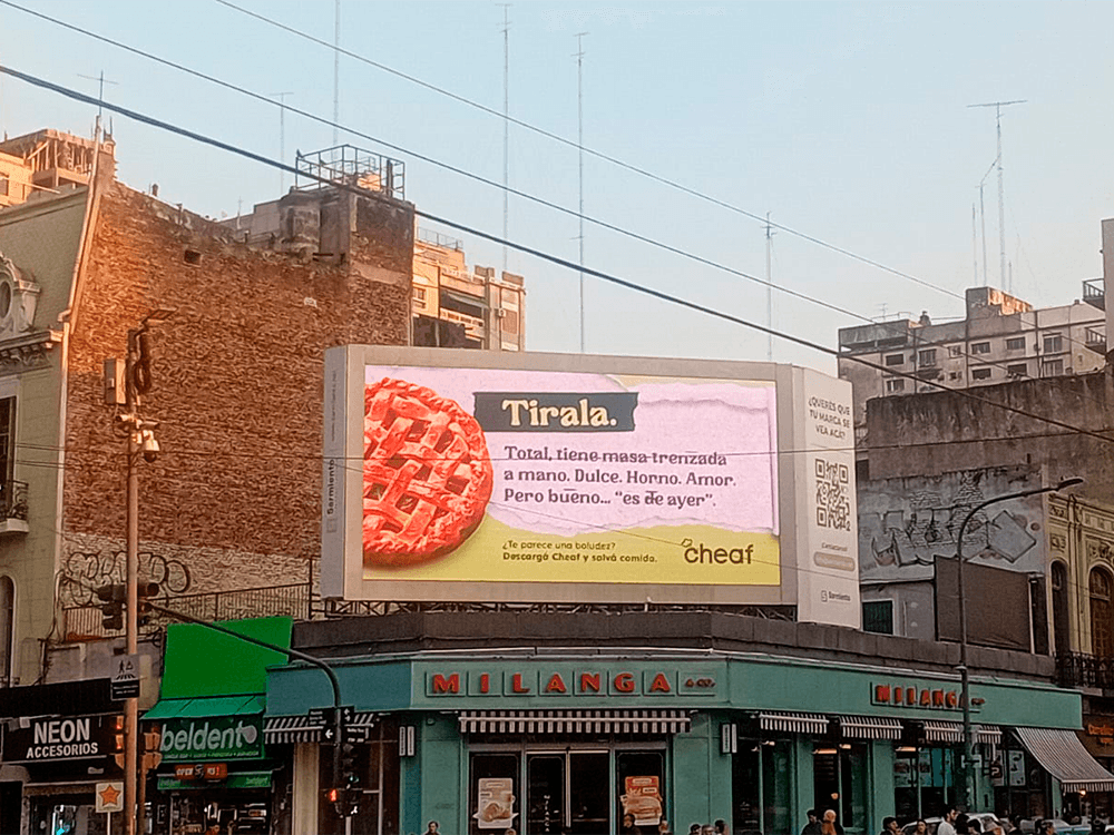 Cheaf desplegó una campaña de concientización alimenticia en exterior con Taggify — Imagen 2