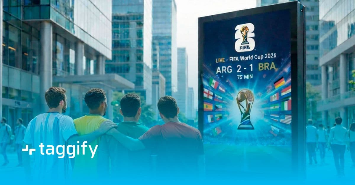 Cómo las marcas pueden ganar la Copa del Mundo 2026 con DOOH programático