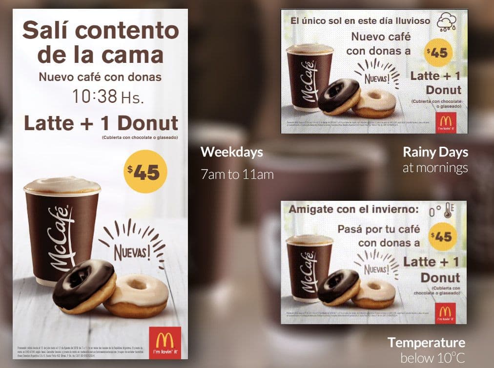 McDonald's DOOH Dynamic Ads triggering Weather conditions — Image 3