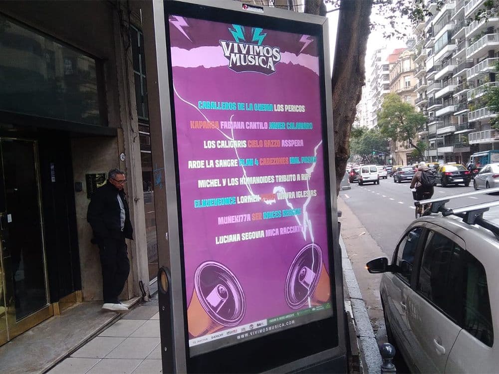 Buenos Aires vibró con la campaña pDOOH de Vivimos Música y Taggify — Imagen 1