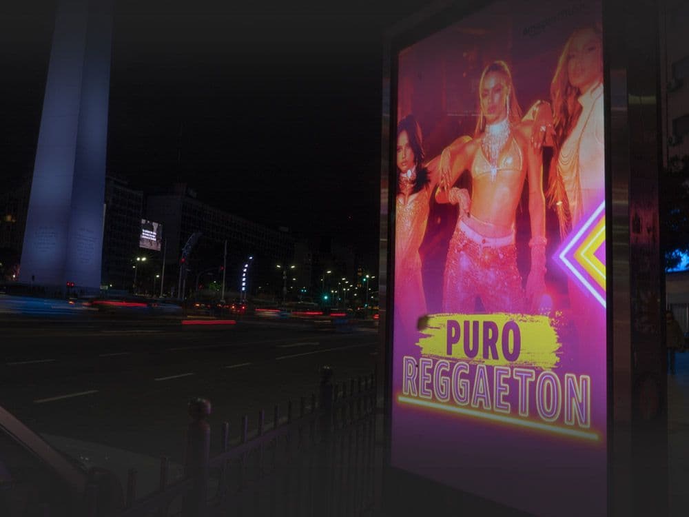 Amazon Music Argentina: campaña lanzamiento exclusiva en la Plataforma Programática DOOH de Taggify — Imagen 3