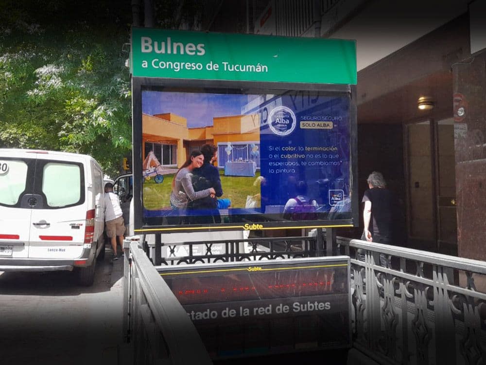 Alba paints launched its programmatic campaign "For sure, only Alba" on screens of Buenos Aires — Image 3