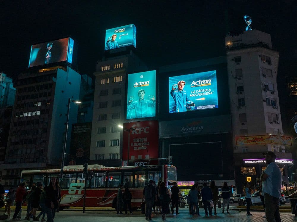 Bayer captivates the Obelisk with a pDOOH campaign with Taggify in Buenos Aires — Image 2