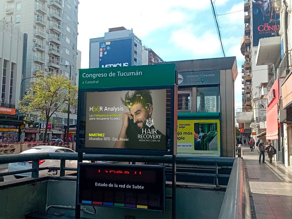 Hair Recovery apuesta por programmatic DOOH con Taggify — Imagen 3