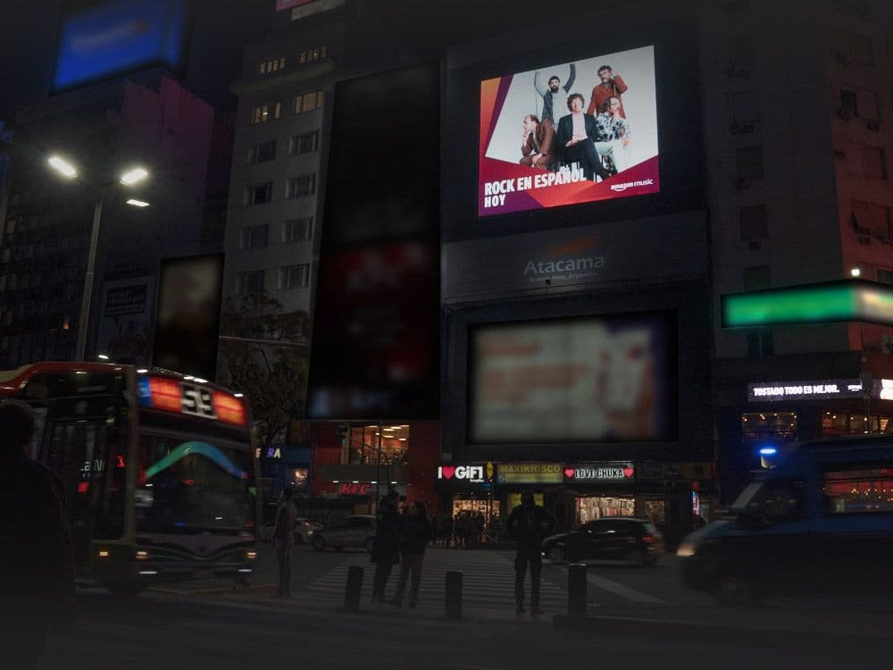 Amazon Music Argentina: campaña lanzamiento exclusiva en la Plataforma Programática DOOH de Taggify — Imagen 2