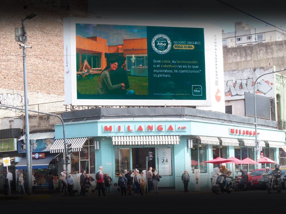 Alba paints launched its programmatic campaign "For sure, only Alba" on screens of Buenos Aires — Image 1