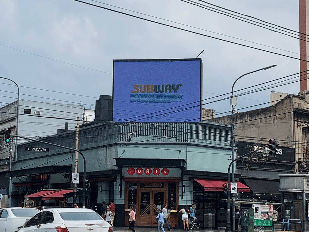 Subway deleitó con su nueva receta en pDOOH con Taggify — Imagen 3