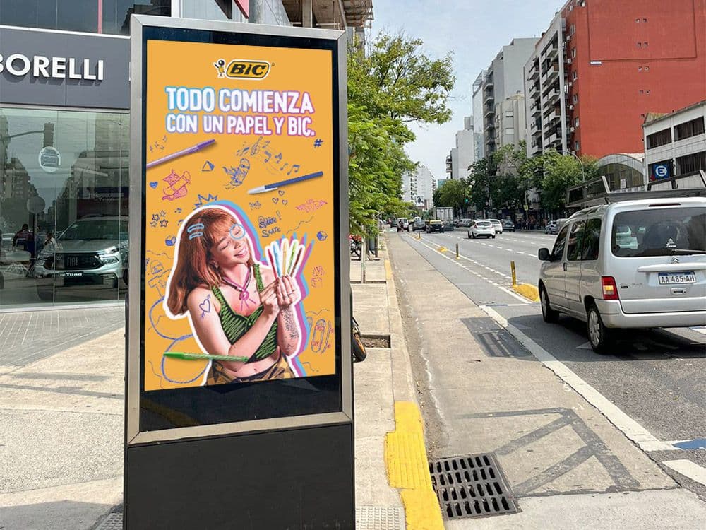 BIC Potenció su marca en Argentina a través de una campaña pDOOH con Taggify — Imagen 2