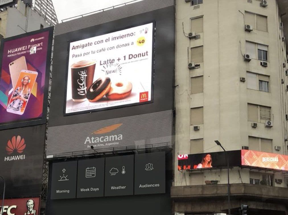 McDonald's DOOH Anuncios Dinámicos según condiciones climáticas — Imagen 1