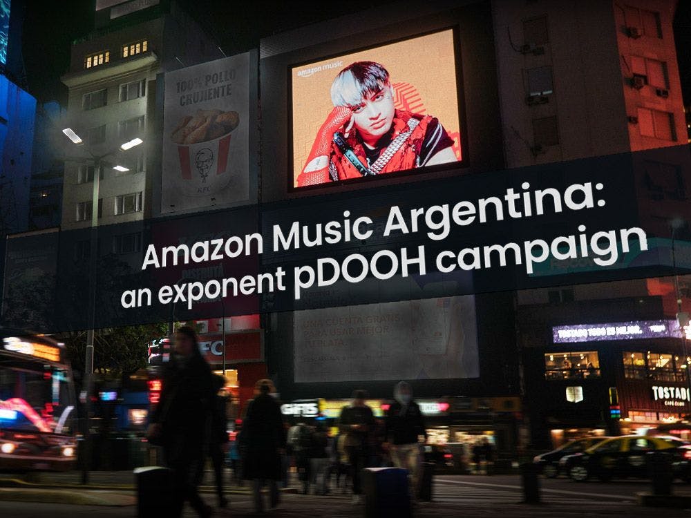 Amazon Music Argentina: an exponent in pDOOH campaigns